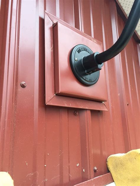 metal siding electrical panel mount